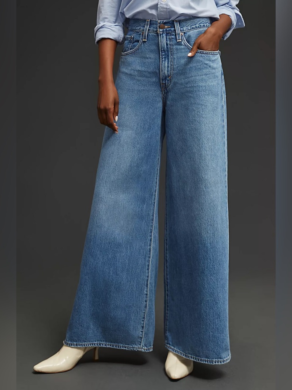Levi’s XL Flood High Rise Wide-Leg Jeans